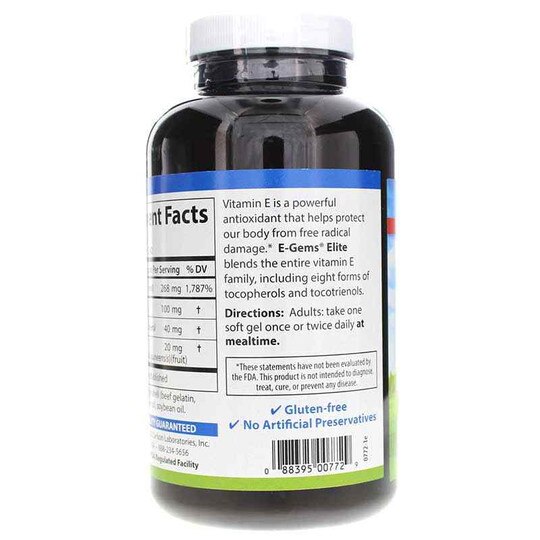 E-Gems Elite 400 IU (268 Mg) Vitamin E, CL